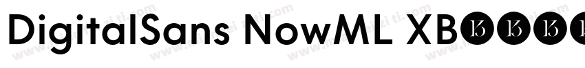 DigitalSans NowML XB字体转换